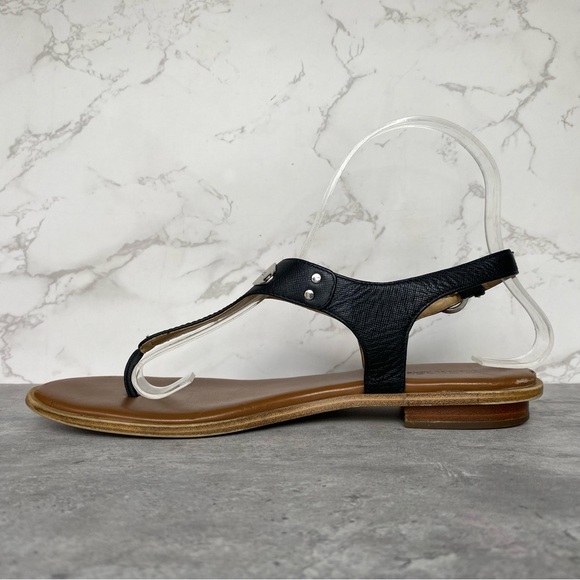 Michael Kors Plate Thong Black Sandals Women’s 7 - Picture 7 of 13
